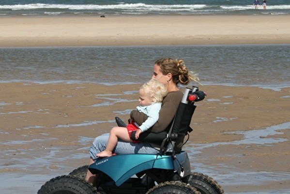 Beach wheelchair