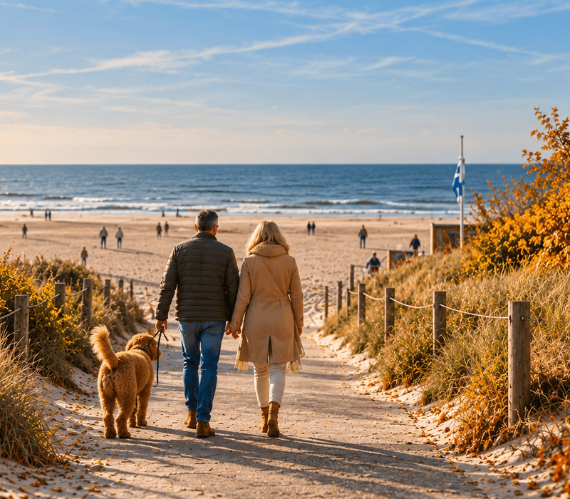 Uitwaaien op het strand van Renesse